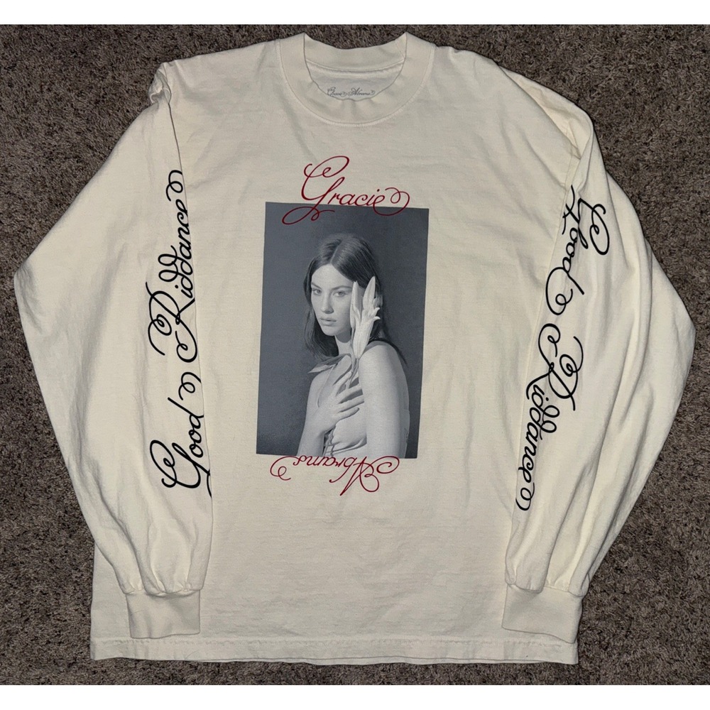 Gracie Abrams Long Sleeve White Shirt L - Good Riddance Eras Tour Official Merch